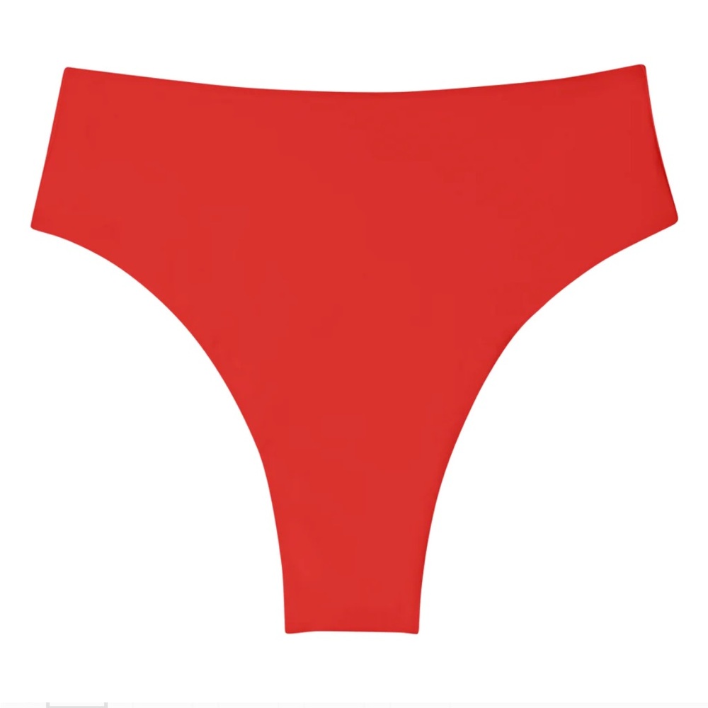 Mikoh “Waikui 2” bikini bottom, in “Fiery Red” color; size S; worn just 1x